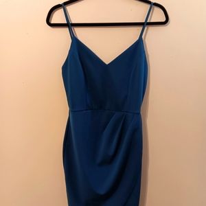 Lulu's teal bodycon dress